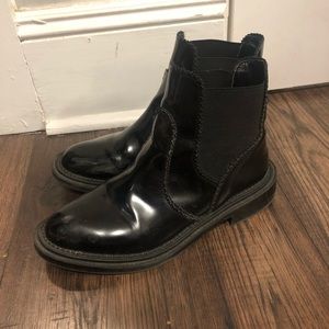 Zara TRAFALUC Chelsea Boots size 38
